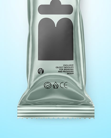 Glossy Metallic Package Mockup