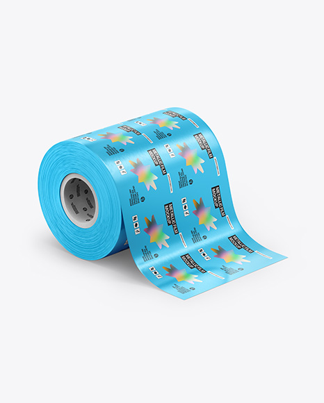 Metallic Film Roll Mockup - Stationery mockups