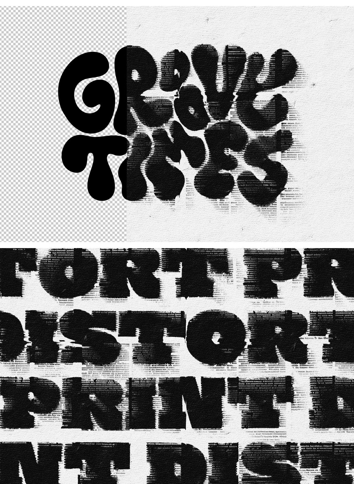 Distortion Print Text &amp; Logo Effect