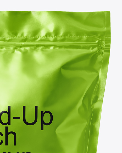 Metallic Stand-up Pouch Mockup
