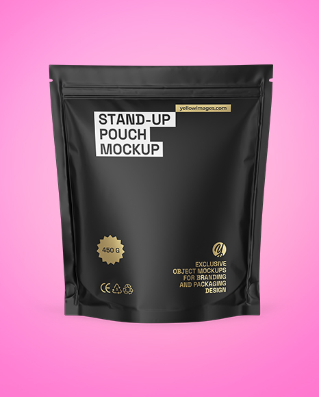 Matte Stand-up Pouch Mockup