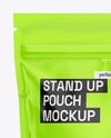 Matte Stand-Up Pouch Mockup