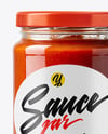 Glass Jar with Tomato Paste Mockup