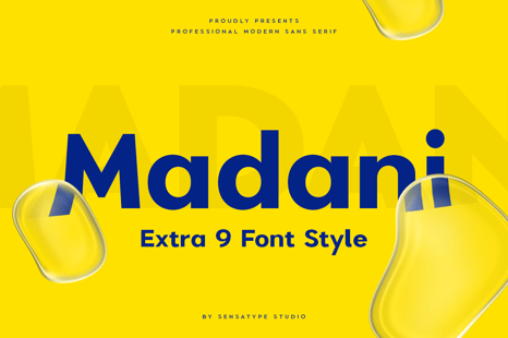 Madani - Professional Modern Sans Serif Family - Creative Store