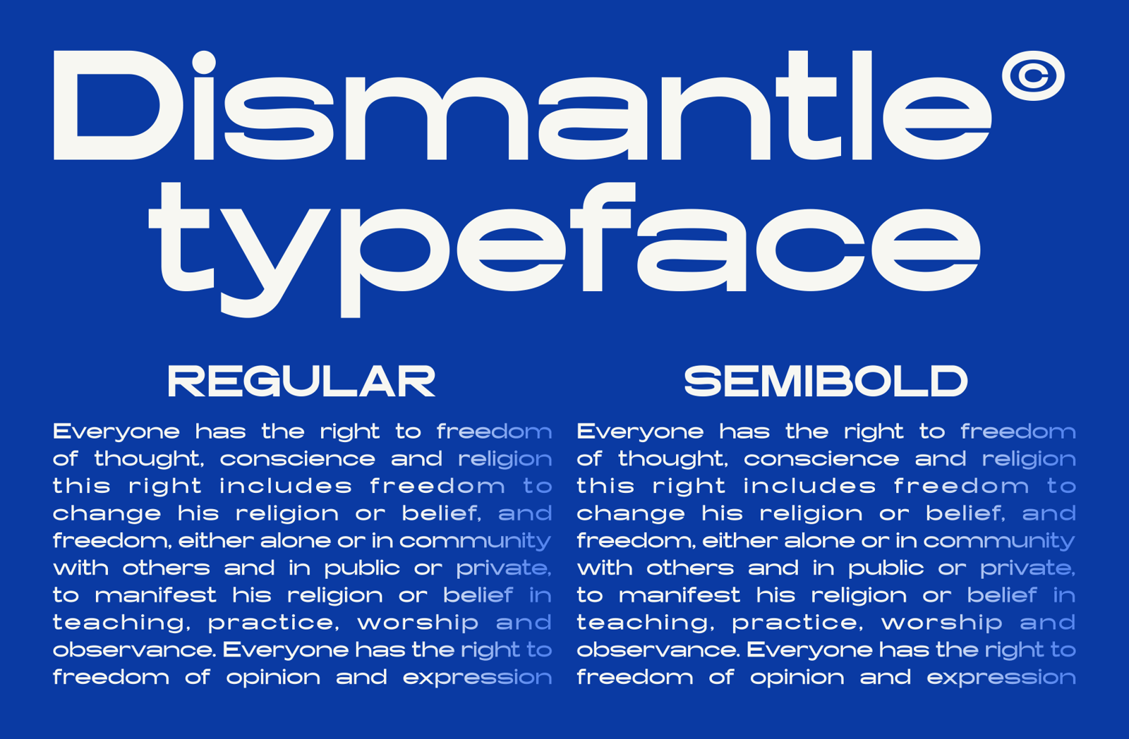 Dismantle Font