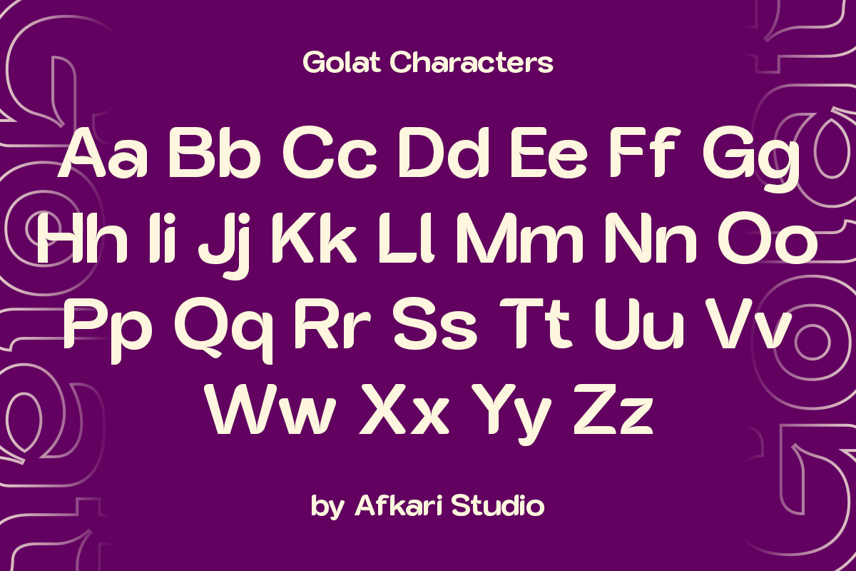 Golat - Modern Sans Serif Display Font