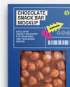 Milk Chocolate Bar with Nuts Mockup