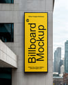Vertical Billboard on a Building Mockup