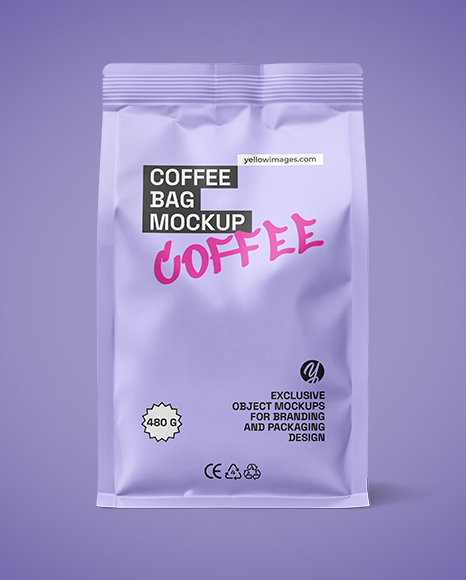 Matte Coffee Bag Mockup