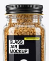 Glass Jar with Fenugreek Seeds Mockup