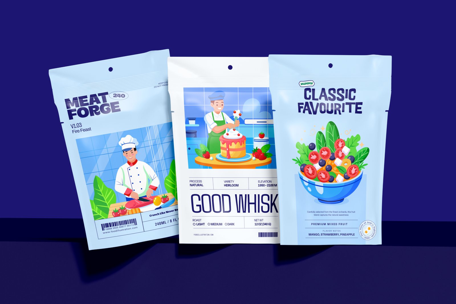 Food Illustration Art Set