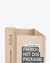 Kraft Paper Bag with Hot Dog Mockup