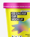 Matte Ice Cream Cup Mockup