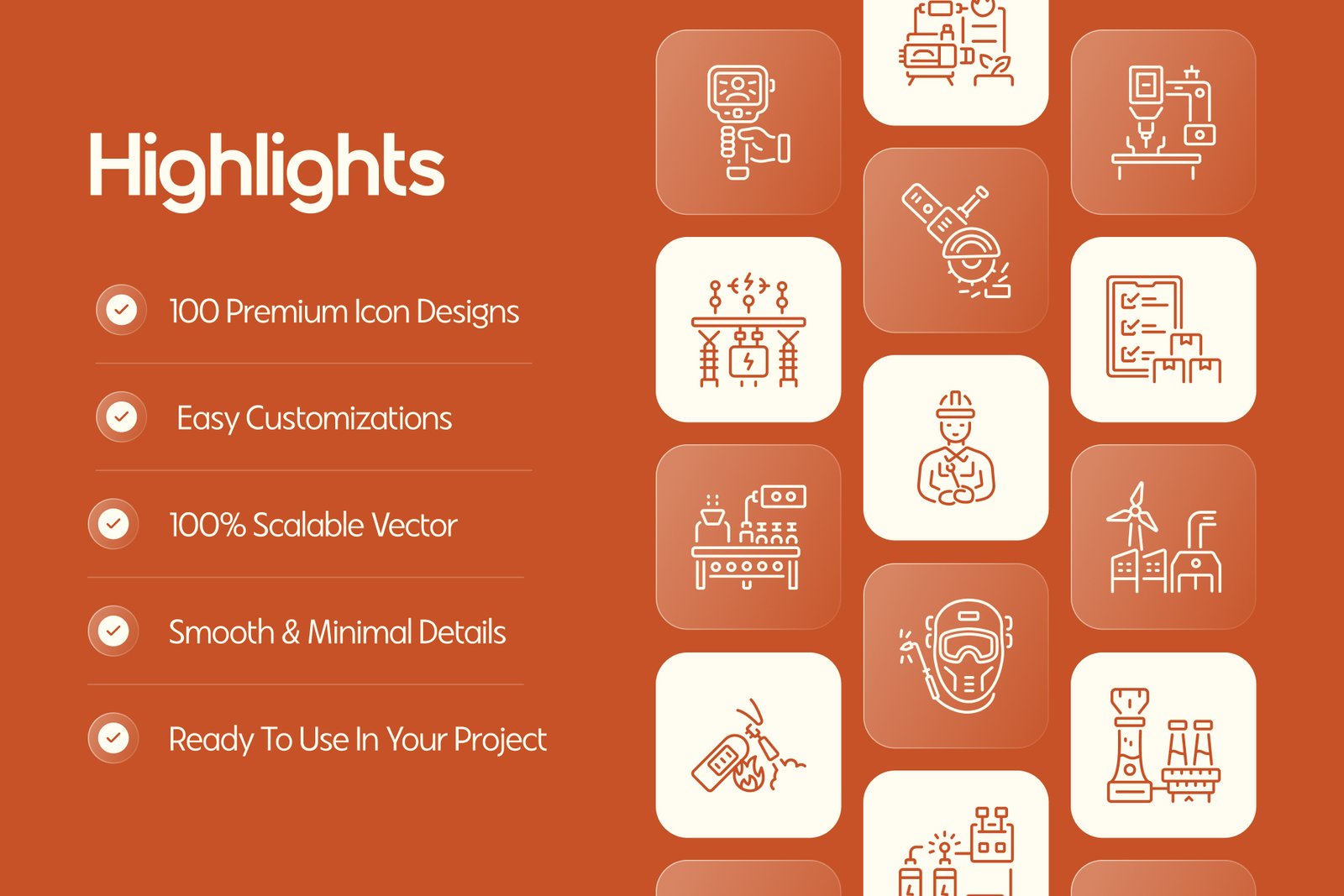 Manufacturing Icon Set