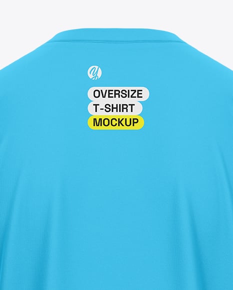 Men's Drop Shoulder Oversized T-Shirt Mockup