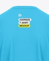 Men's Drop Shoulder Oversized T-Shirt Mockup