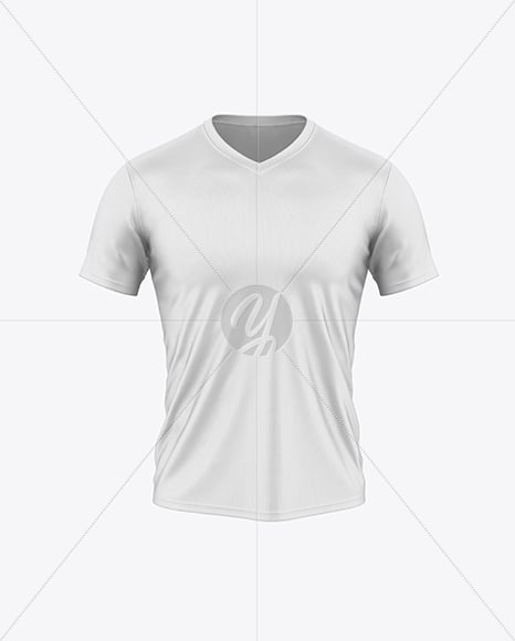 V-Neck Rugby Jersey Mockup - Front View