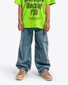 Boy Wearing Oversize T-Shirt and Baseball Cap Mockup