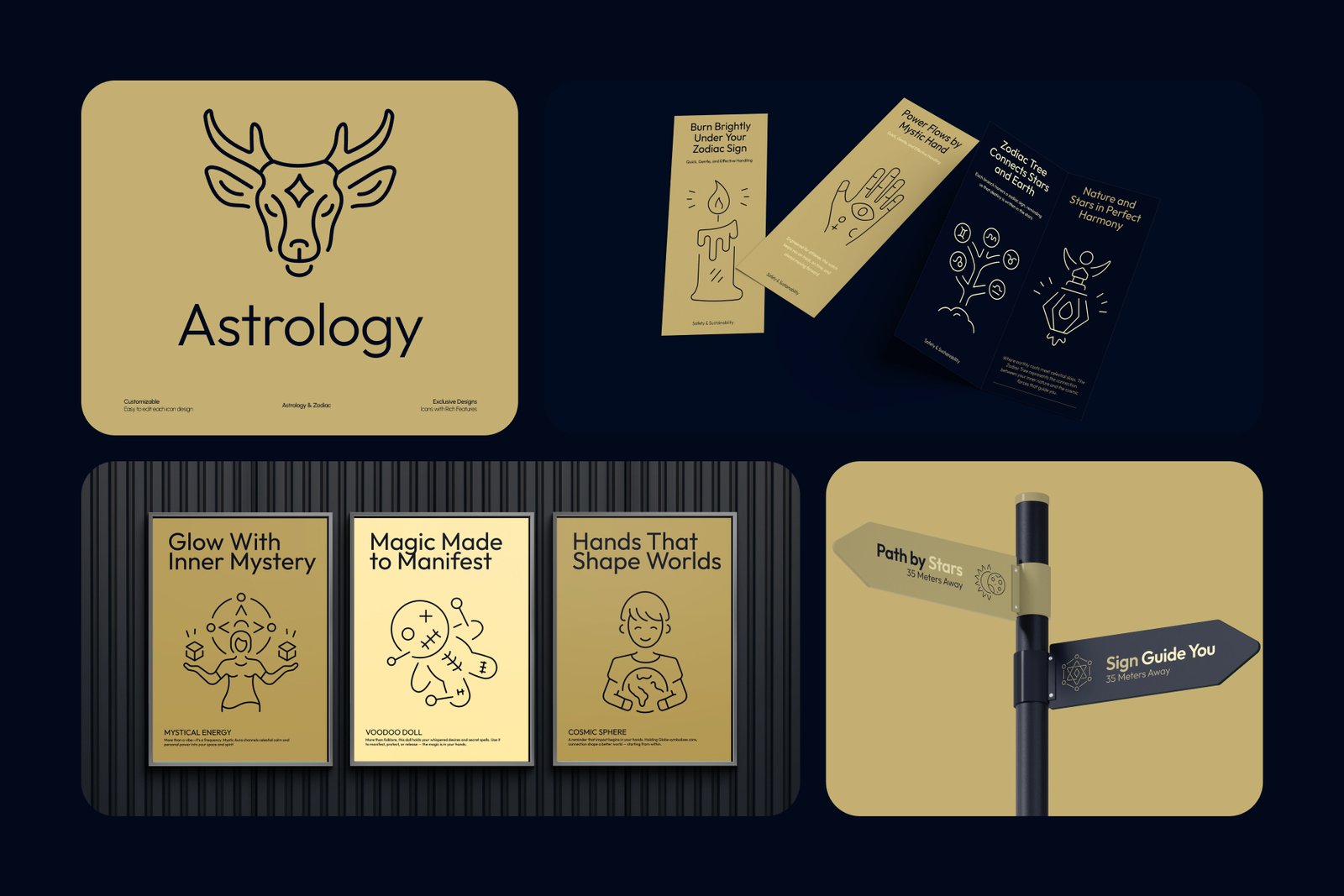 Astrology and Zodiac Icon Set