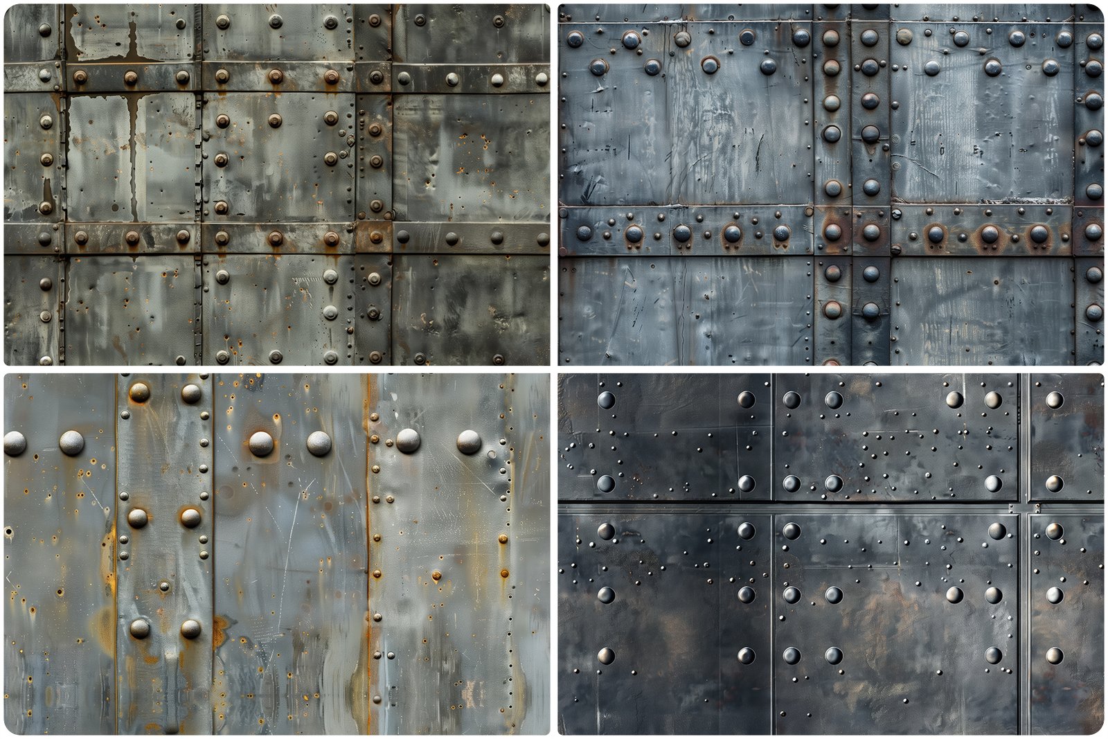 30 Iron Rivets Wall Texture Backgrounds