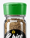 Glass Spice Jar with Whole Cumin Mockup