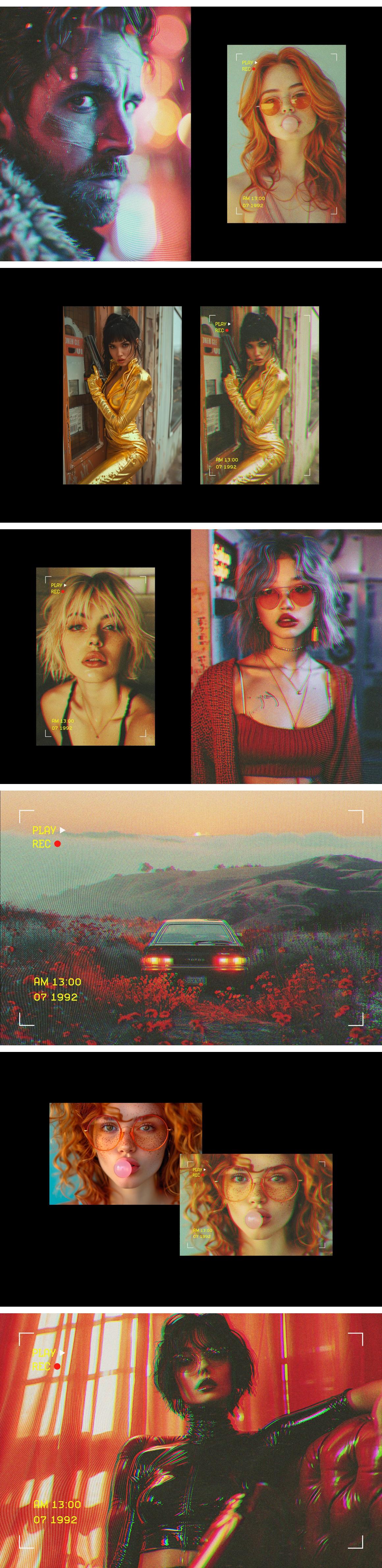 Vintage VHS Tape Photo Effect