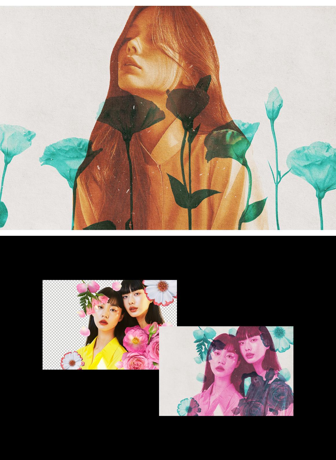 Double Exposure Print Effect
