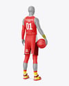 Full Basketball Kit Mockup - Back Half Side View
