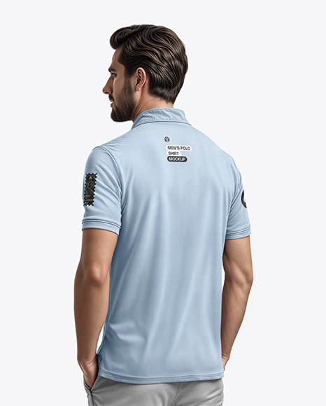 Man in a Polo Shirt and Pants Mockup