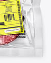Clear Plastic Flow-Pack with Cutlets Mockup