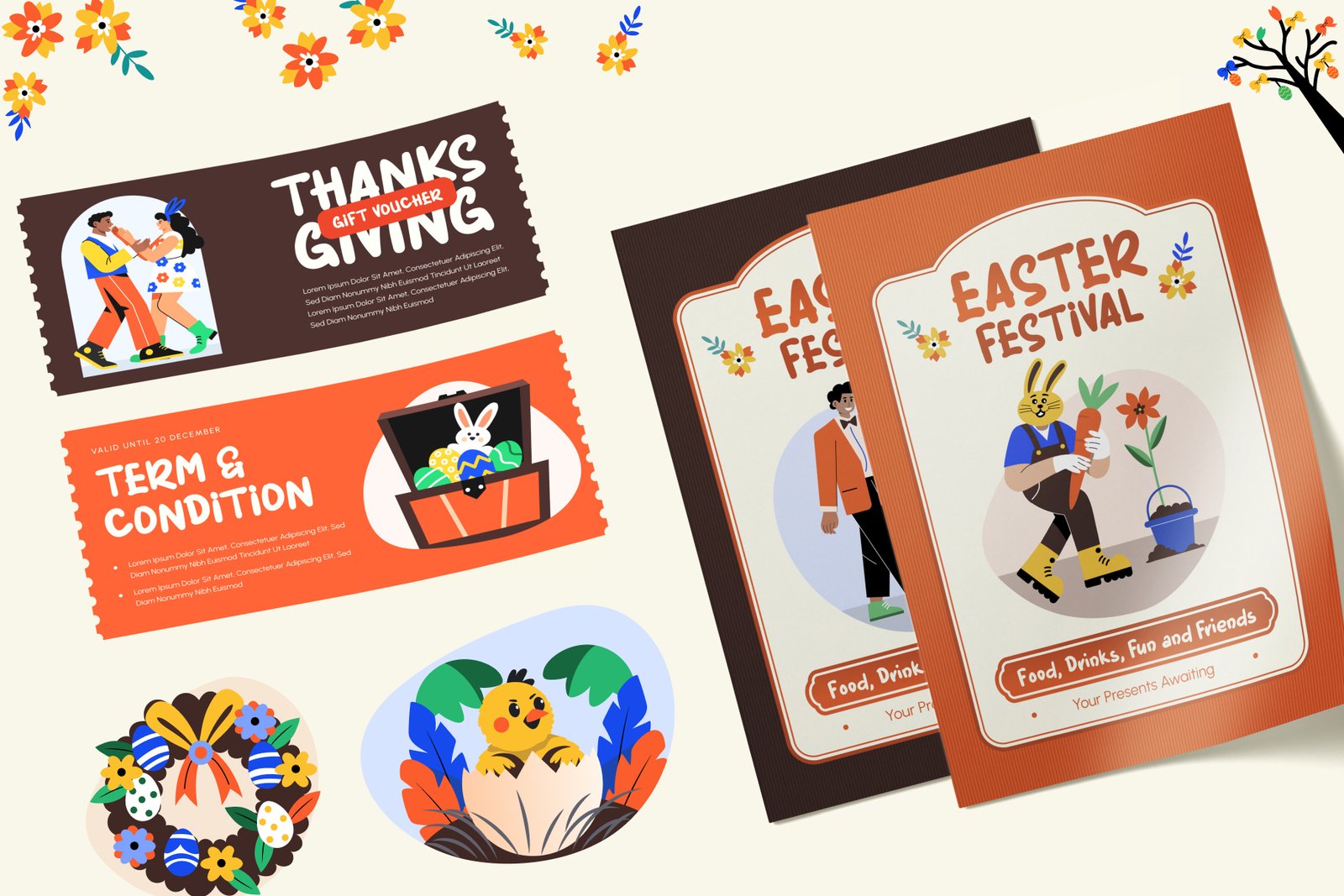 Easter Vector Illustration Art