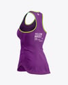 Women's Tank Top Mockup - Back Half Side View