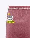 Heather Men’s Pants Mockup - Back Half Side View