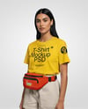 Woman Wearing T-Shirt with Fanny Pack Mockup