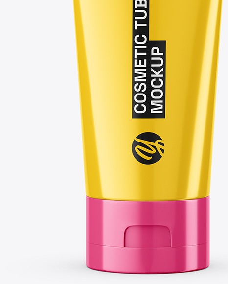 Glossy Cosmetic Tube Mockup