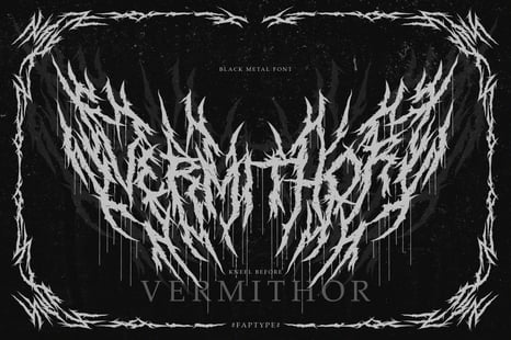 Vermithor | Fierce Black Metal Album Music - Fonts