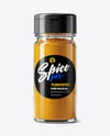 Glass Spice Jar with Turmeric Mockup