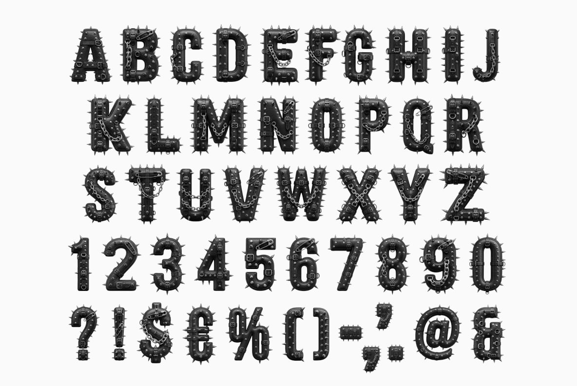 Black Punk Font