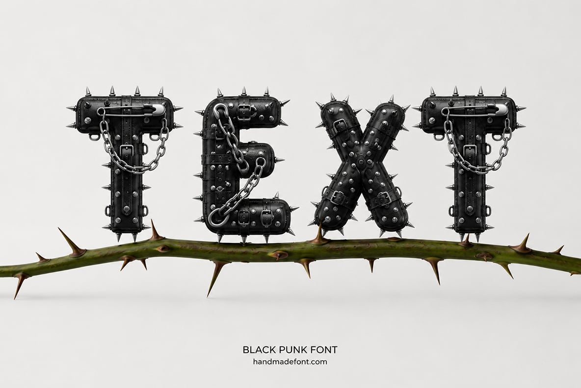 Black Punk Font