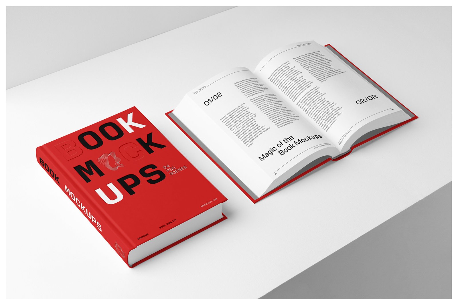Book Mockups - Studio Scenes