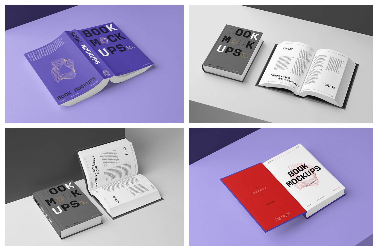 Book Mockups - Studio Scenes