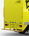 Box Truck Mockup - Back Half Side View
