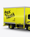 Box Truck Mockup - Half Side View