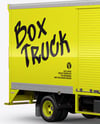 Box Truck Mockup - Half Side View