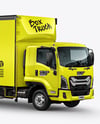 Box Truck Mockup - Half Side View