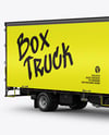 Box Truck Mockup - Half Side View