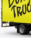Box Truck Mockup - Half Side View