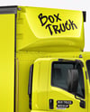 Box Truck Mockup - Half Side View