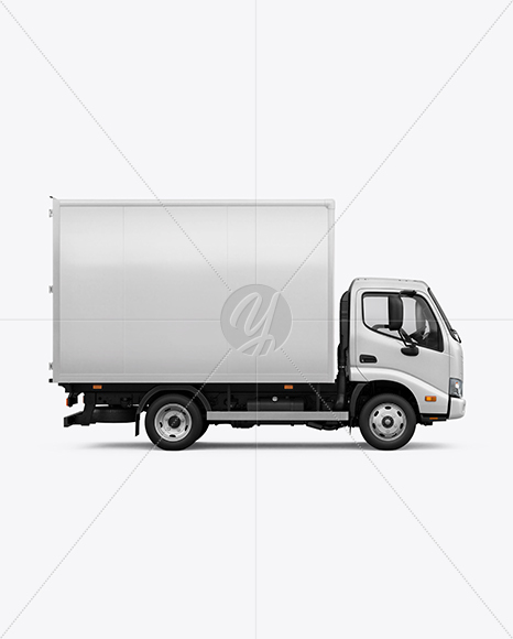 Box Truck Mockup - Side View
