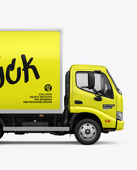 Box Truck Mockup - Side View